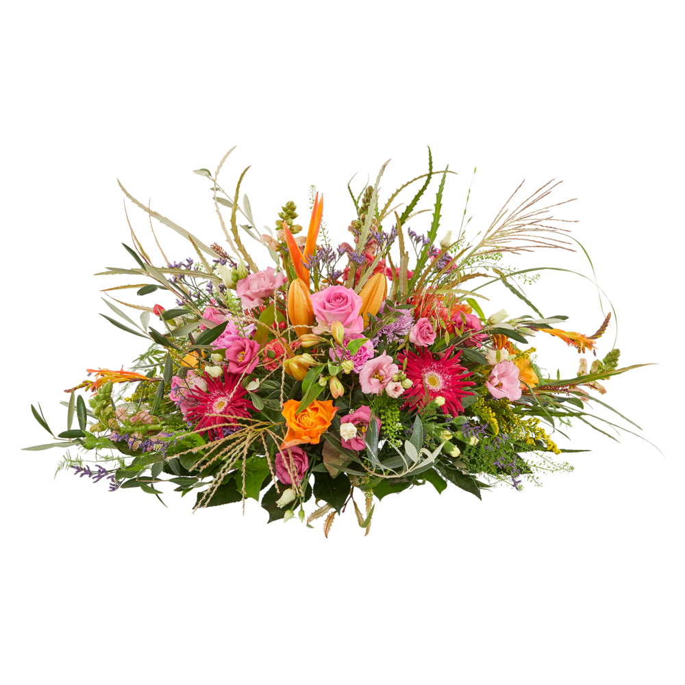 Springy Warmth - Oval Flower arrangement