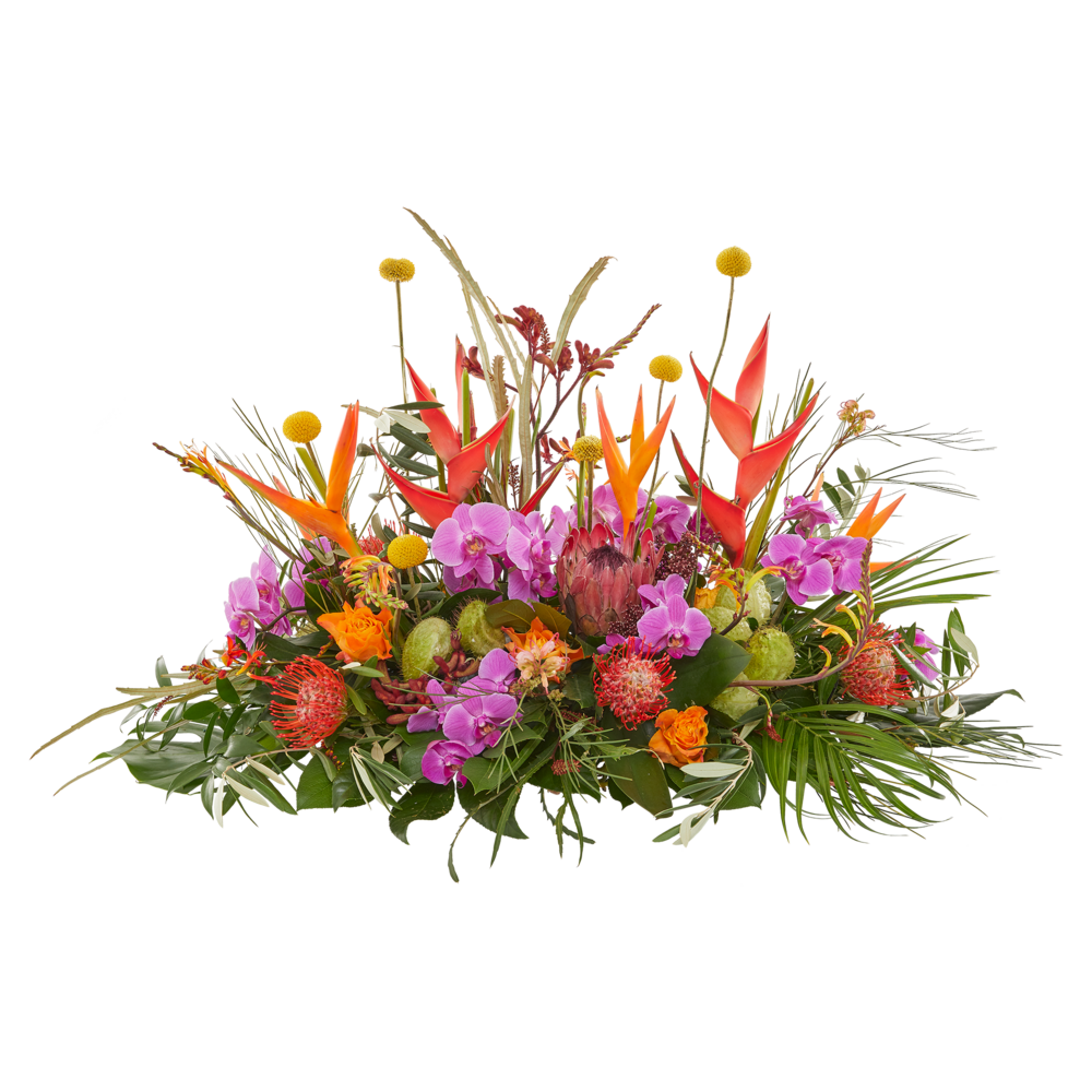 Tropical garden - Oval flower arrangement