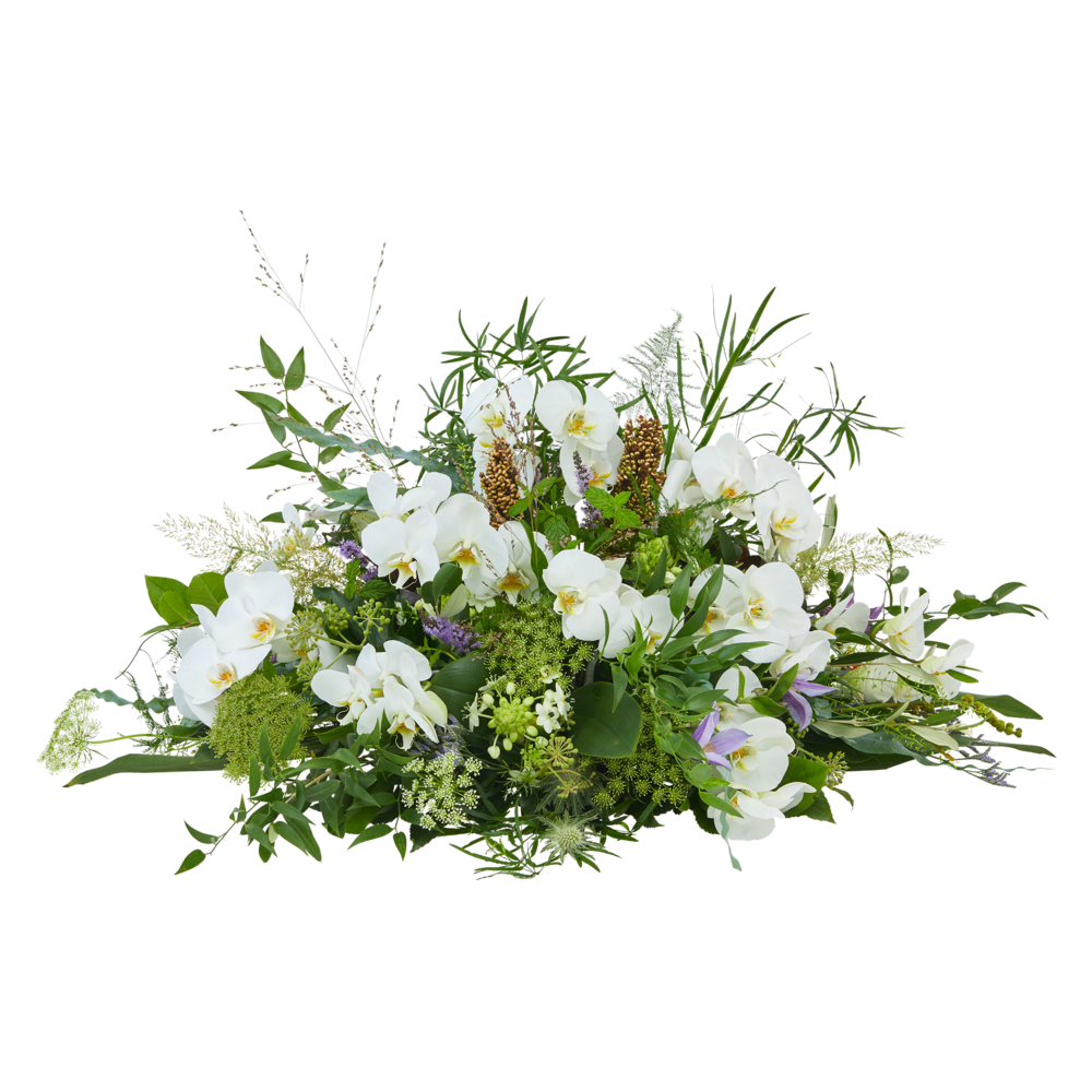 Pure wealth - Oval flower arrangement