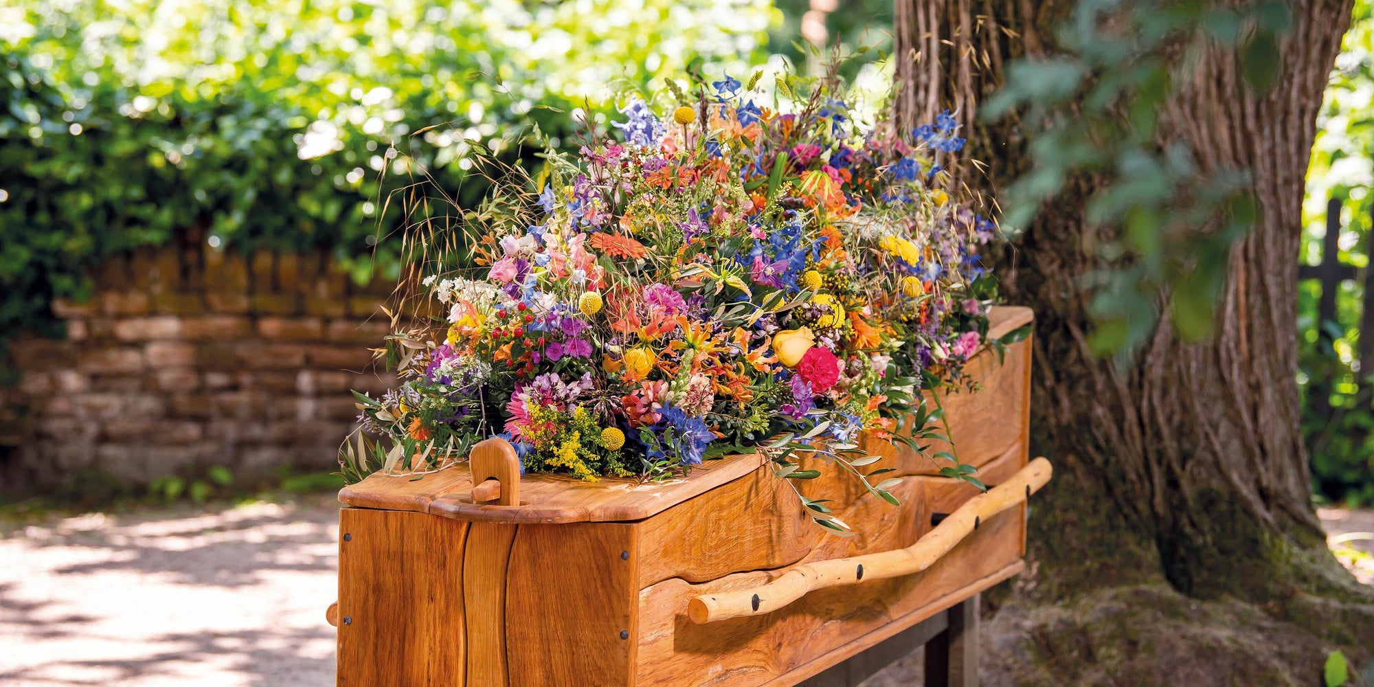 Kistbedekking bloemen