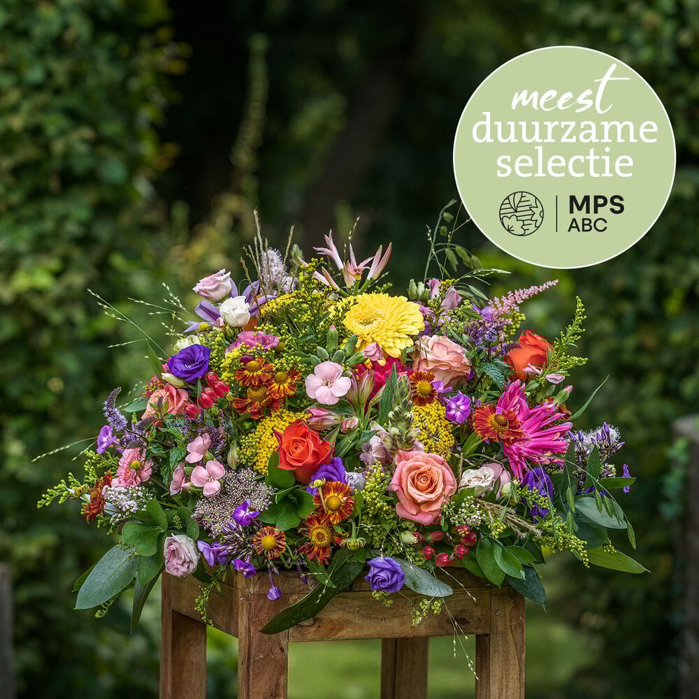 Duurzame rouwbloemen