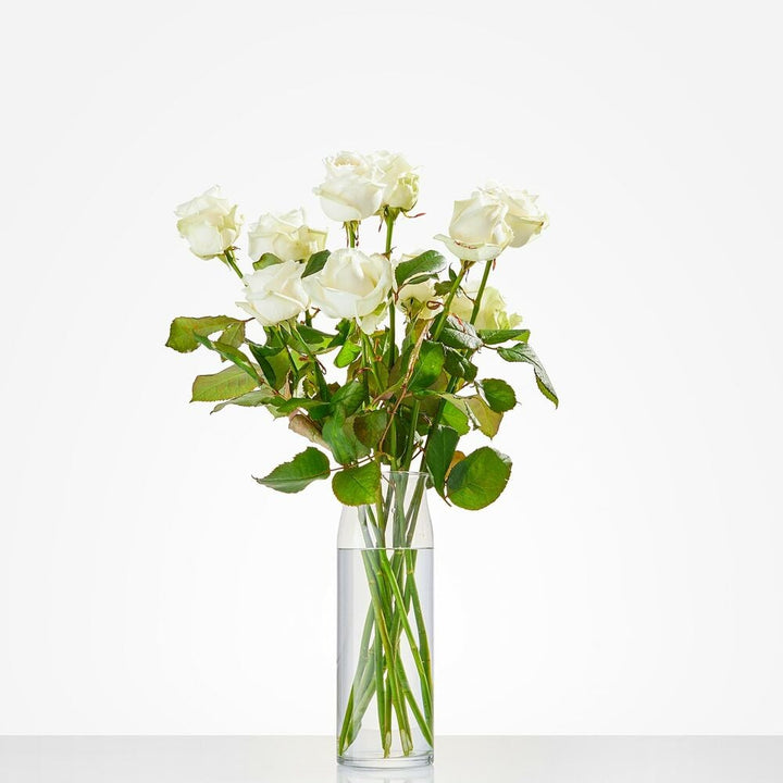 White roses (from 7 pieces)