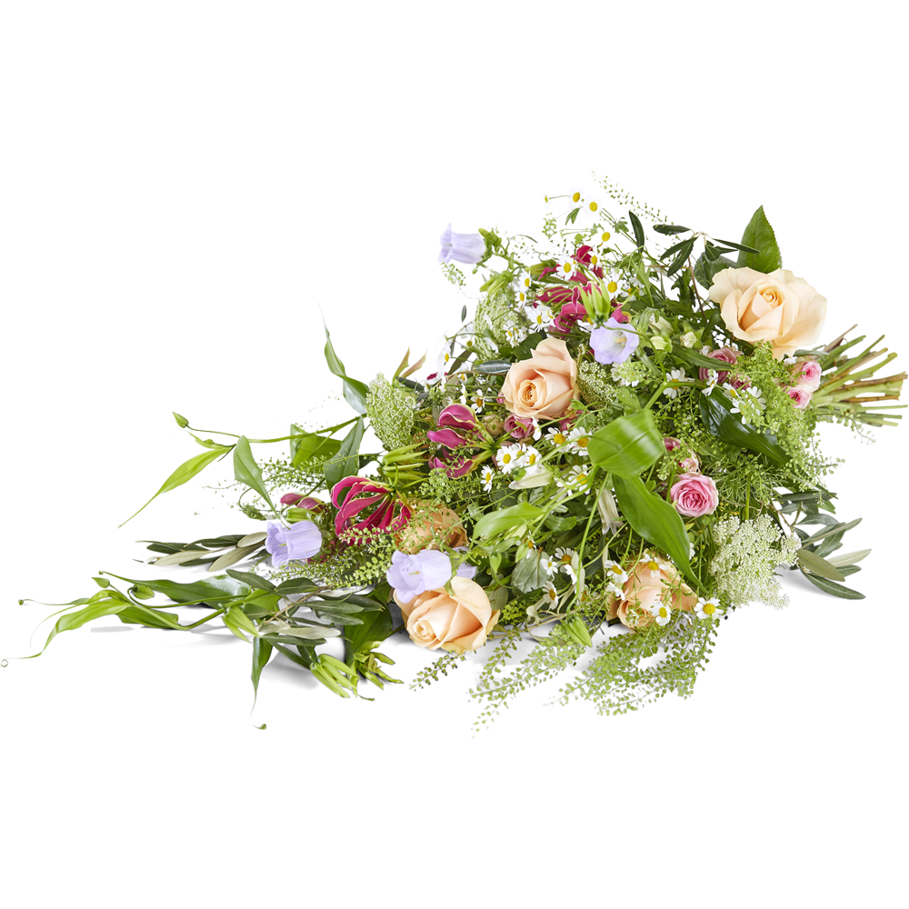 Naturally bound funeral bouquet