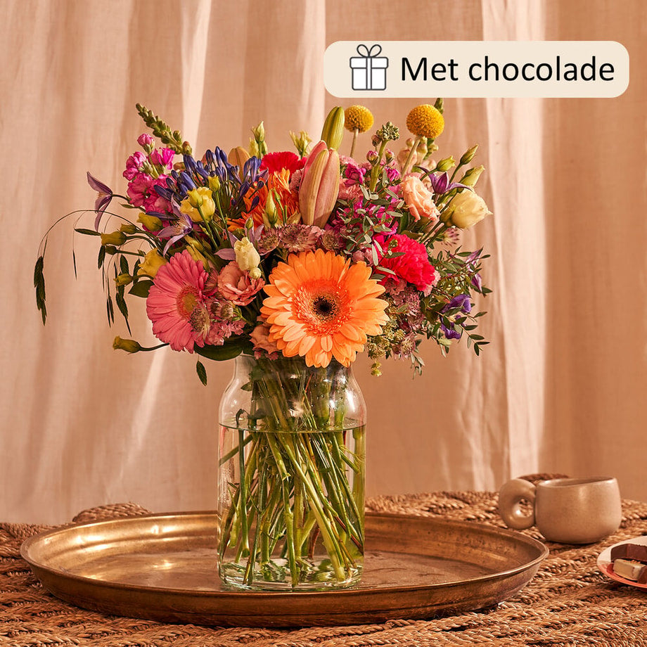 Always a party bouquet (gift set with chocolate)