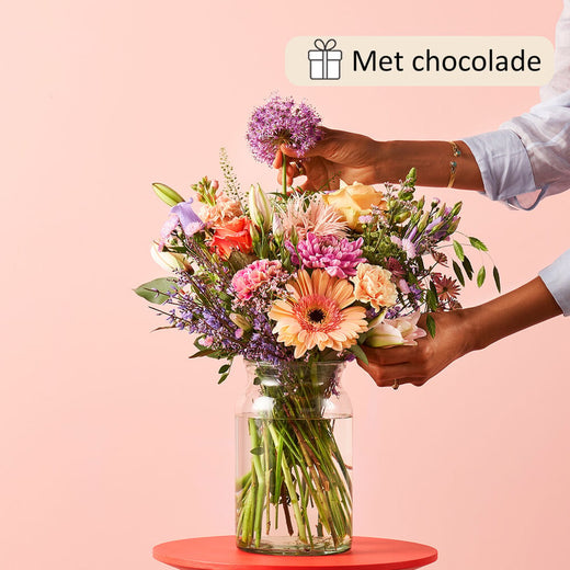 For you bouquet (gift set with chocolate)
