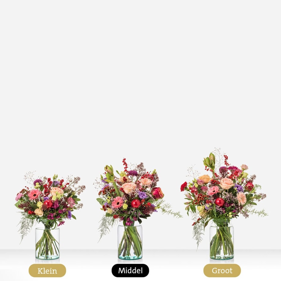 Green approved Christmas bouquet