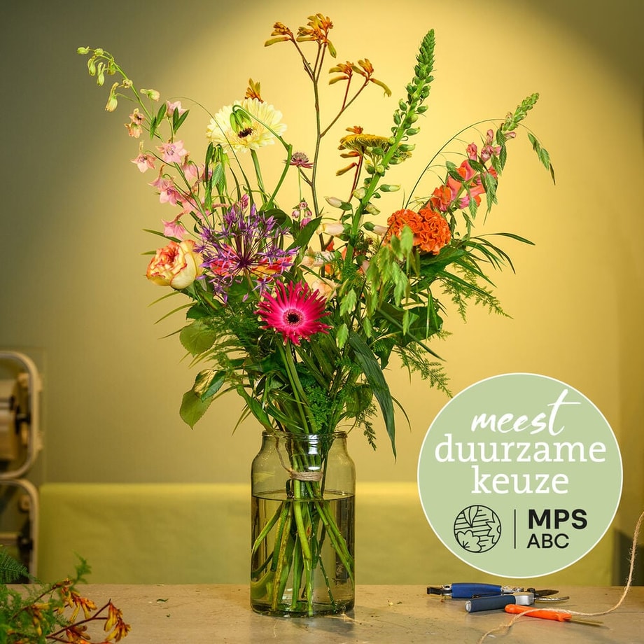 Groen gekeurd zomer boeket