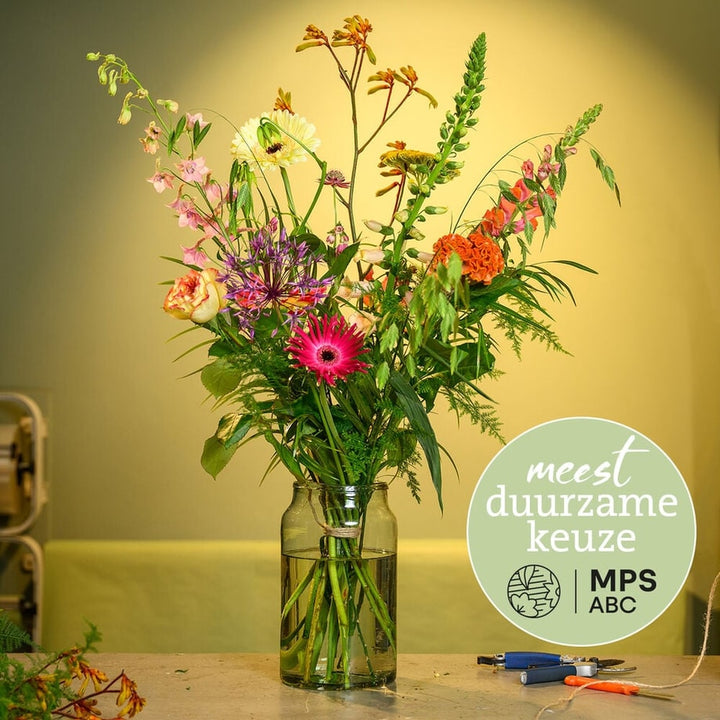 Groen gekeurd zomer boeket