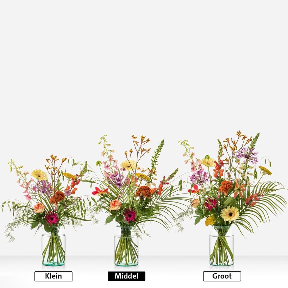 Groen gekeurd zomer boeket