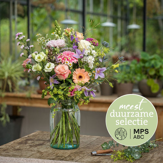 Duurzaam pastelboeket