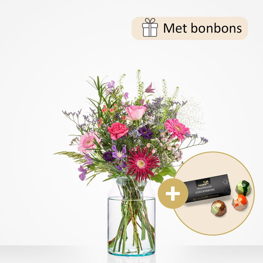 Heartwarming bouquet (gift set with chocolate)