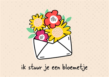 Envelope with flowers