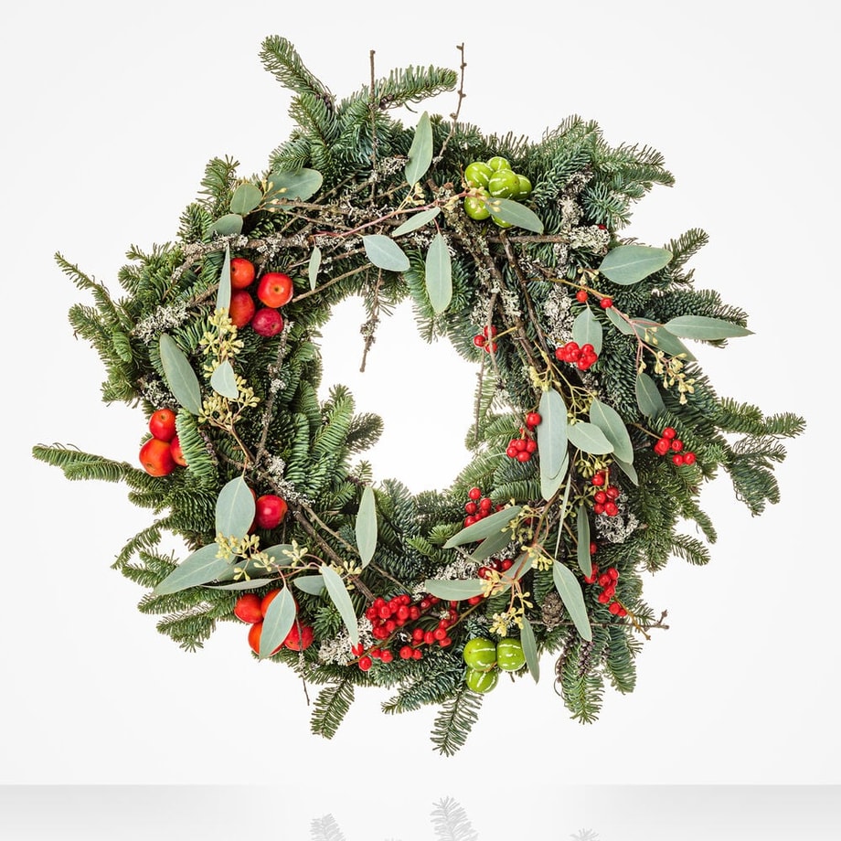 Christmas wreath red