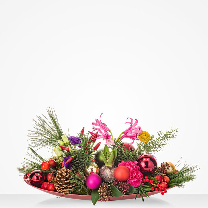 Colourful Christmas arrangement