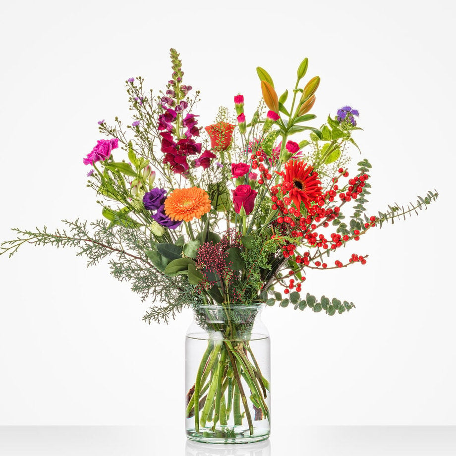 Colourful Christmas bouquet