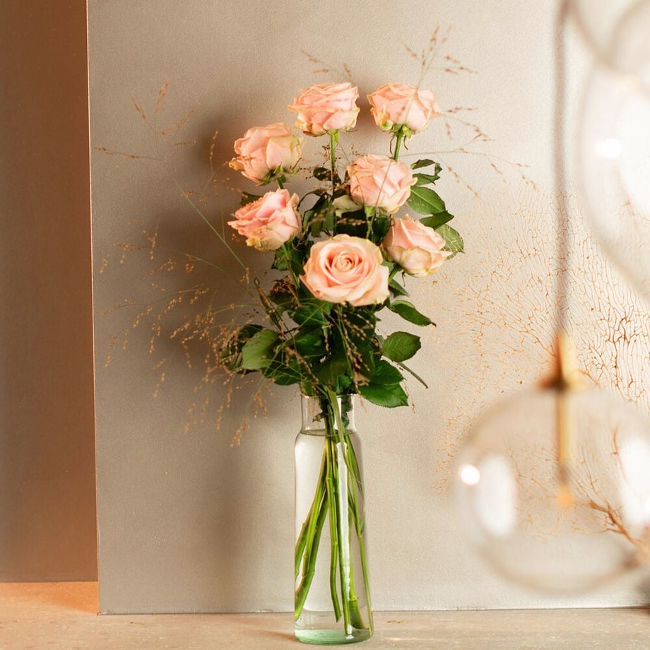 Pink roses (from 7 pieces)