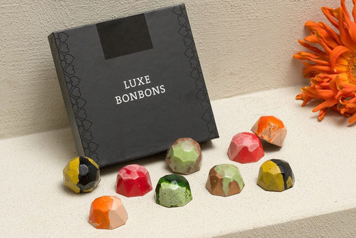 Luxury bonbons in a gift box