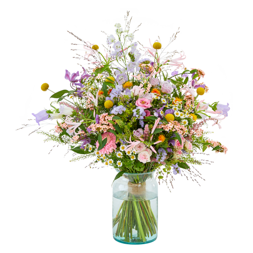 Field mist funeral bouquet