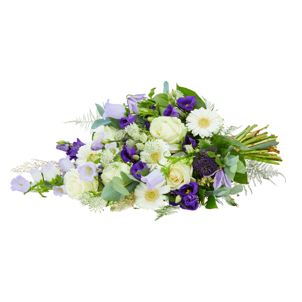 Humble funeral bouquet