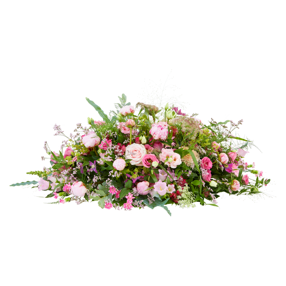 Peony splendor funeral arrangement