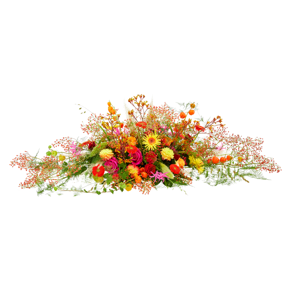 Warm berry coffin cover