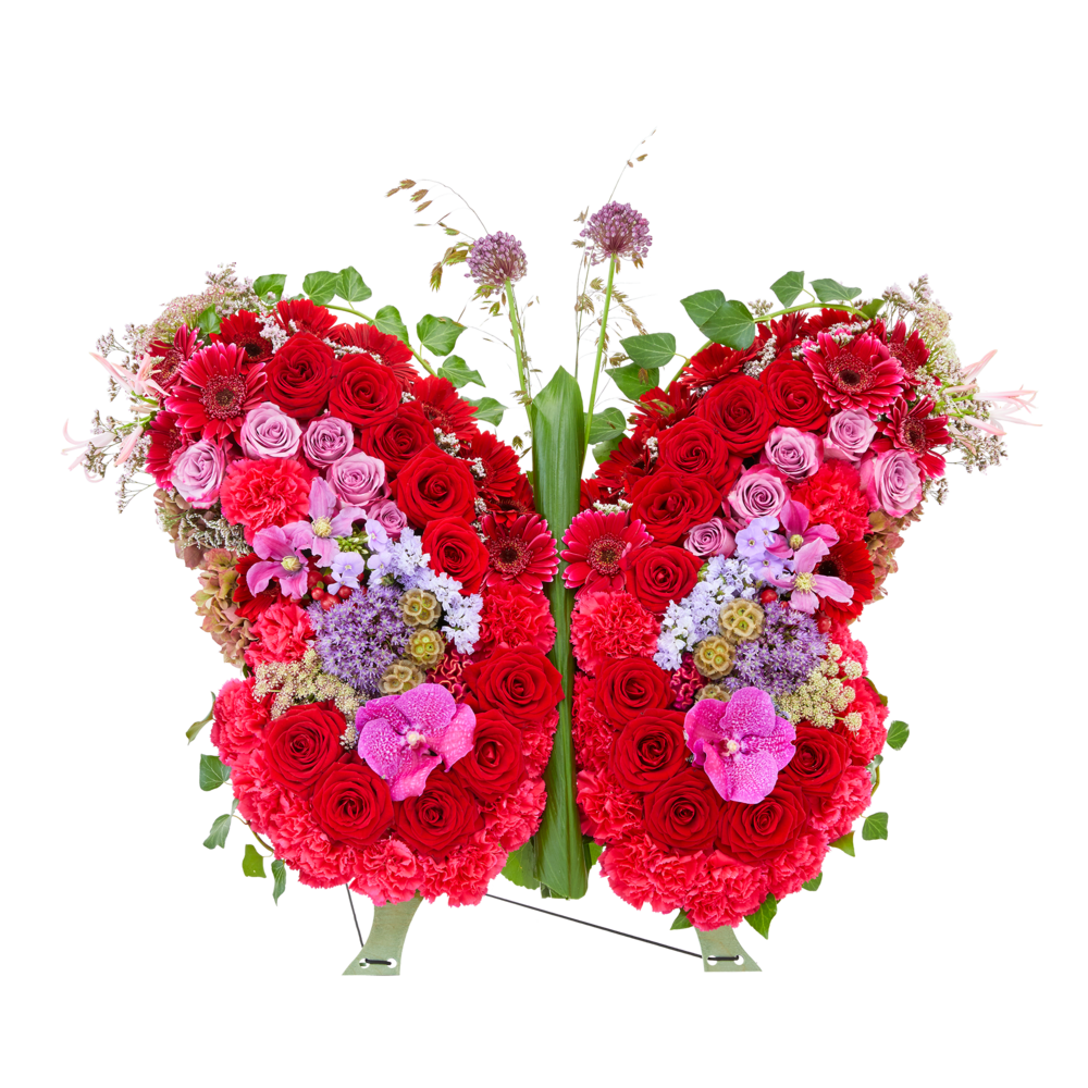 Butterfly of love - Special shape flower arrangement