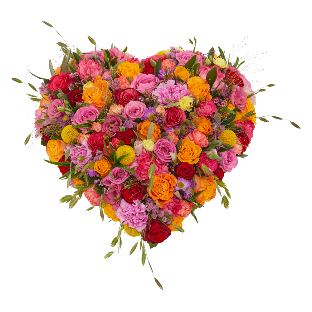 Warm heart - Special shape flower arrangement