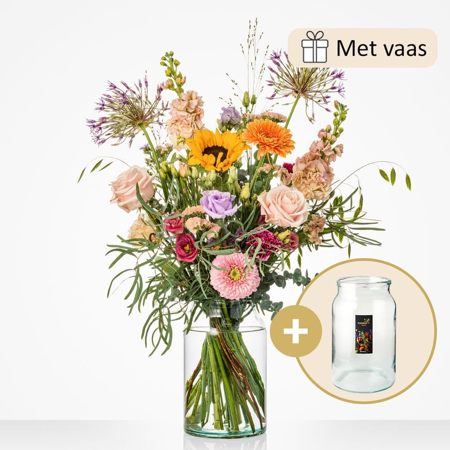 Vase Happiness bouquet (vase included!)