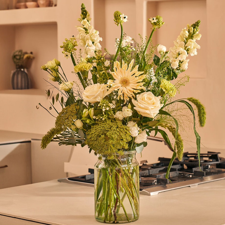Wonderful in white bouquet