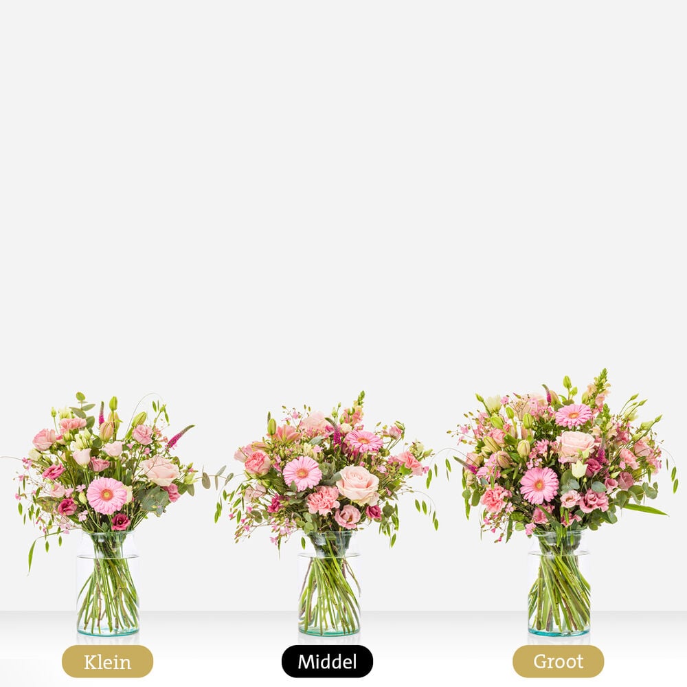 Festive pink bouquet