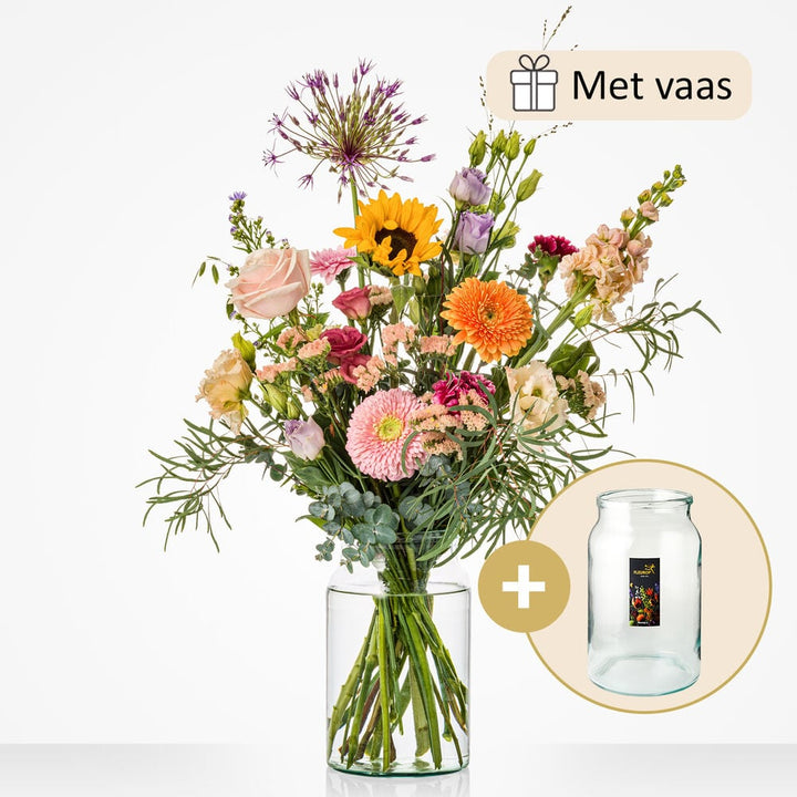 Vase Happiness bouquet (vase included!)