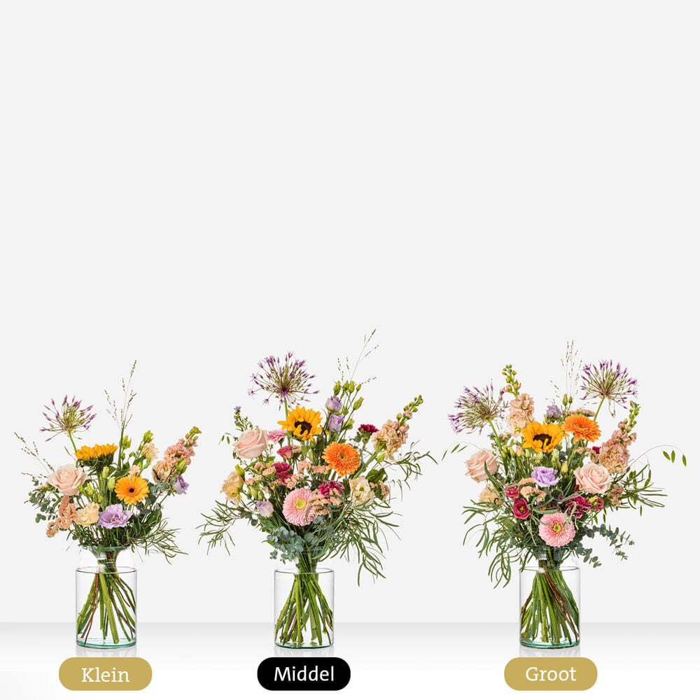 Vase Happiness bouquet (vase included!)